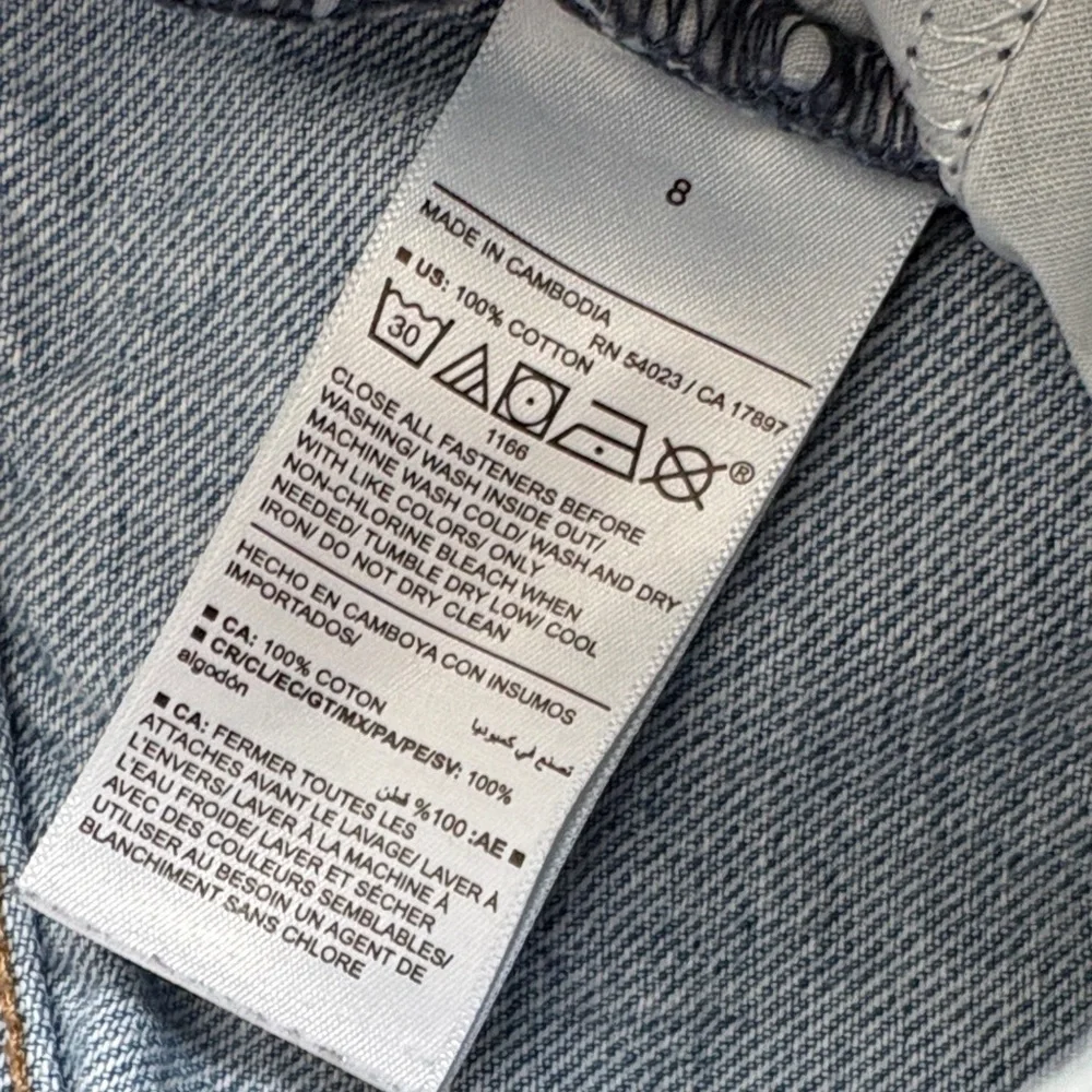 Old Navy Denim Cargo Pants size 8